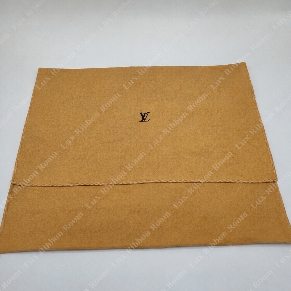 LOUIS VUITTON Extra Large Dust Bag Gold Tan Envelope Style Authentic EUC